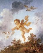 Jean-Honore Fragonard Pursuing a dove oil painting on canvas